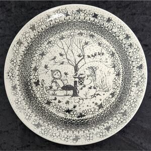 Vintage Bjorn Wiinblad Nymolle "Winter" Plate Denmark